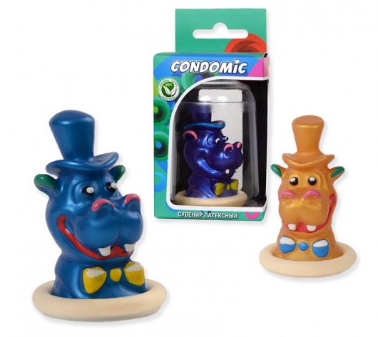 Сувенирный латексный презерватив  Бегемот - Sitabella - купить с доставкой в Санкт-Петербурге