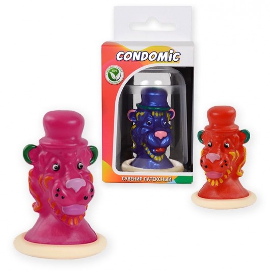 Сувенирный латексный презерватив  Лев - Sitabella - купить с доставкой в Санкт-Петербурге