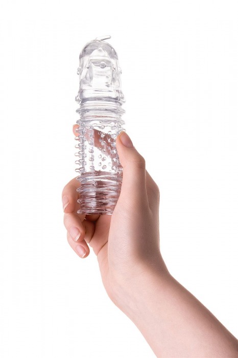 Прозрачная насадка на пенис TOYFA A-Toys с расширенной головкой - 15,3 см. - A-toys - в Санкт-Петербурге купить с доставкой