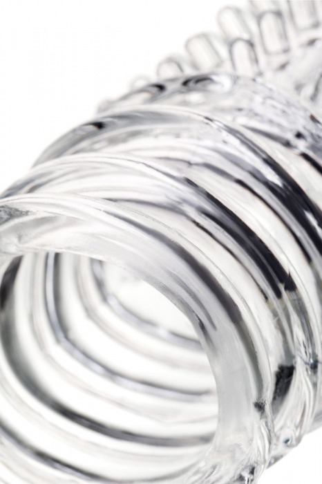 Прозрачная насадка на пенис TOYFA A-Toys с расширенной головкой - 15,3 см. - A-toys - в Санкт-Петербурге купить с доставкой