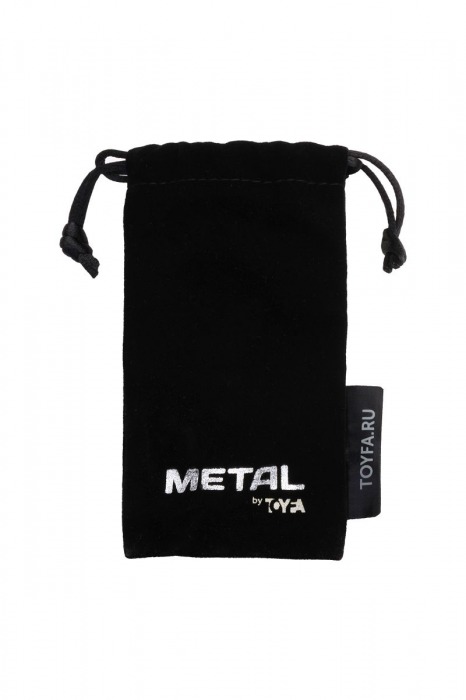 Золотистый каплевидный анальный плаг с чёрным кристаллом - 9,5 см. - ToyFa - купить с доставкой в Санкт-Петербурге