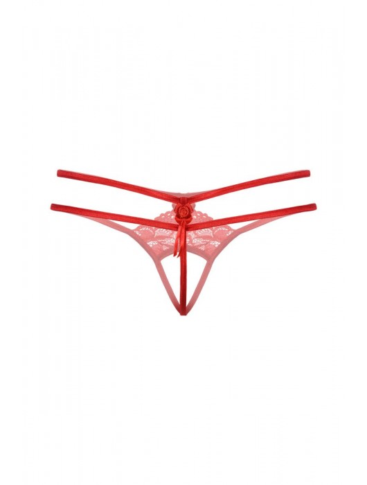 Женские трусики с кружевным рисунком и прорезью - SoftLine купить с доставкой