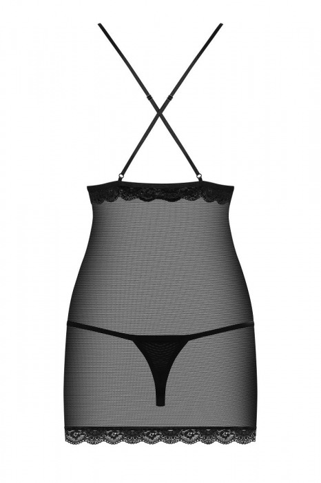 Облегающая сорочка с непрозрачным лифом - Obsessive купить с доставкой