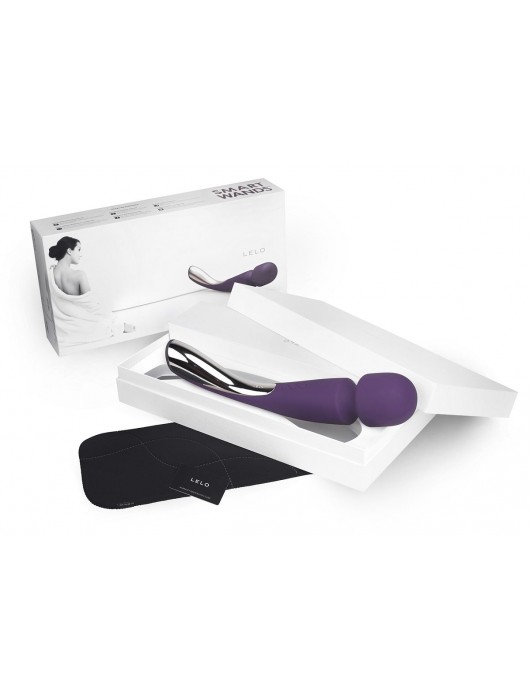 Большой профессиональный массажер Smart Wand Large фиолетового цвета - Lelo