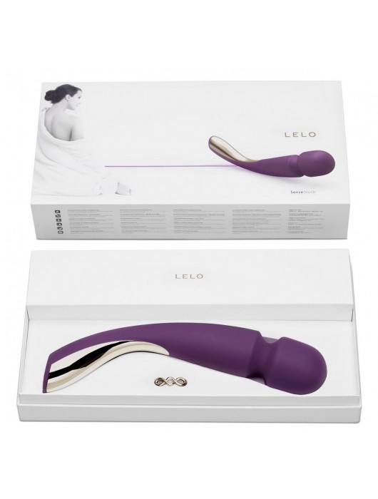 Большой профессиональный массажер Smart Wand Large фиолетового цвета - Lelo