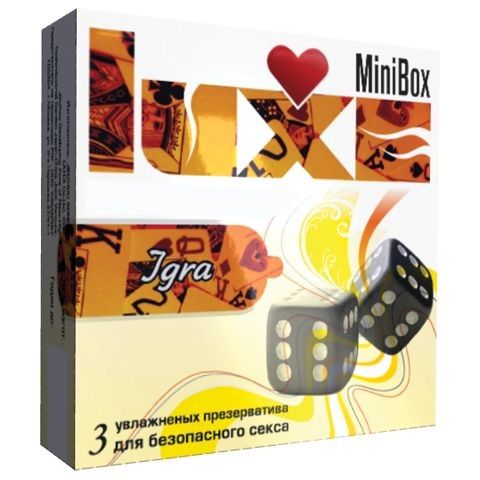 Презервативы Luxe Mini Box  Игра  - 3 шт. - Luxe - купить с доставкой в Санкт-Петербурге