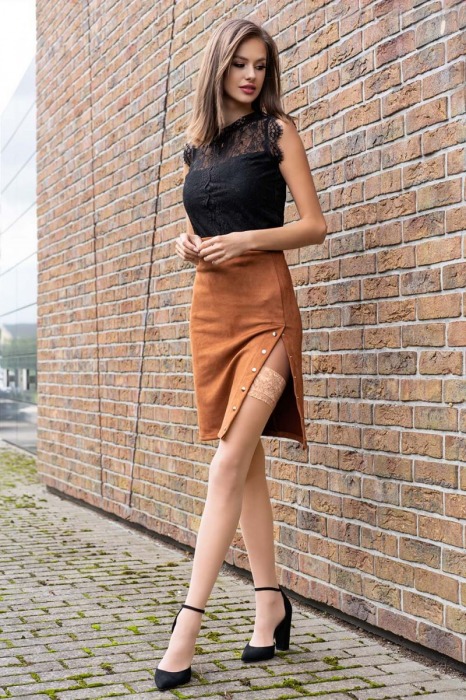 Чулки Kornelie с кружевным верхом на силиконе - Livia Corsetti купить с доставкой