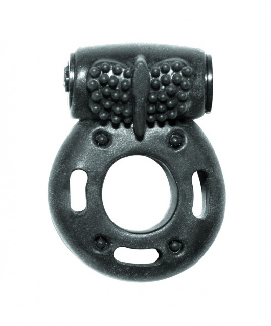 Черное эрекционное кольцо с вибрацией Rings Axle-pin - Lola Games - в Санкт-Петербурге купить с доставкой