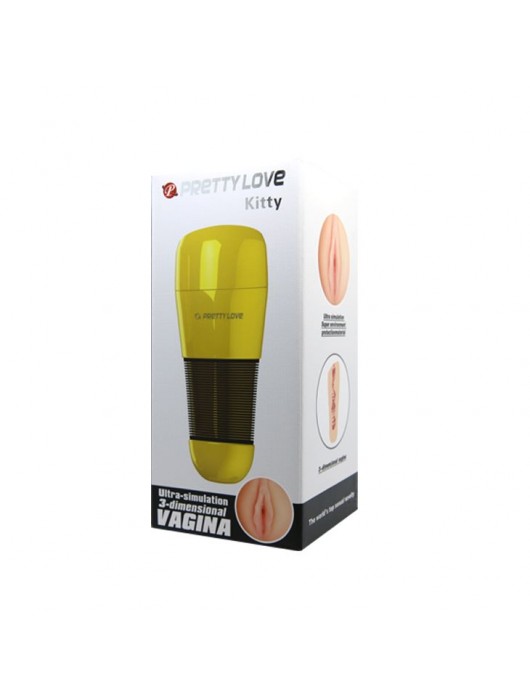 Мастурбатор-ротик в золотистой колбе с крышечкой - Baile - в Санкт-Петербурге купить с доставкой