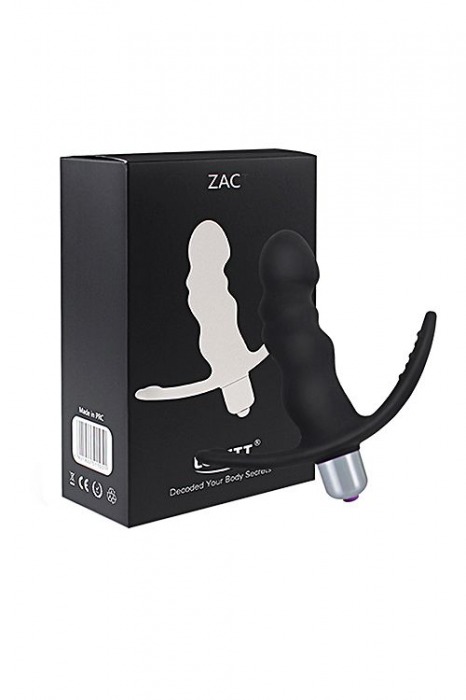 Черный стимулятор простаты Levett Zac - Levett - в Санкт-Петербурге купить с доставкой