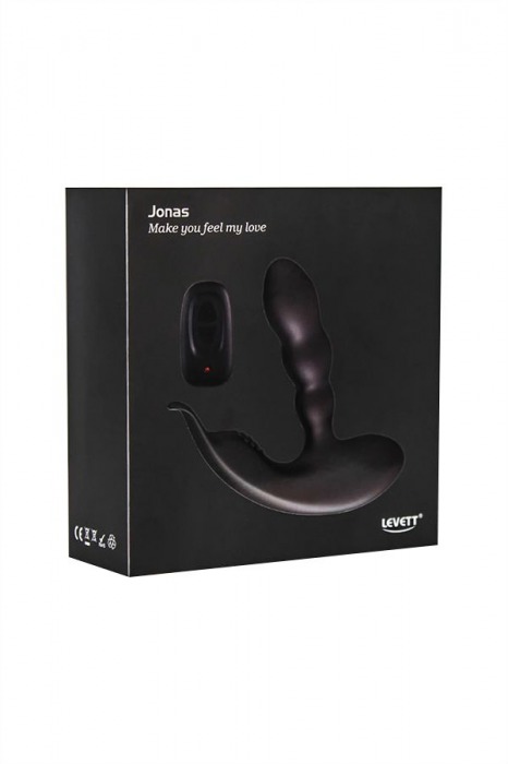 Черный стимулятор простаты Levett Jonas с пультом ДУ - Levett - в Санкт-Петербурге купить с доставкой