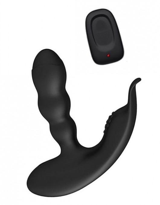 Черный стимулятор простаты Levett Jonas с пультом ДУ - Levett - в Санкт-Петербурге купить с доставкой