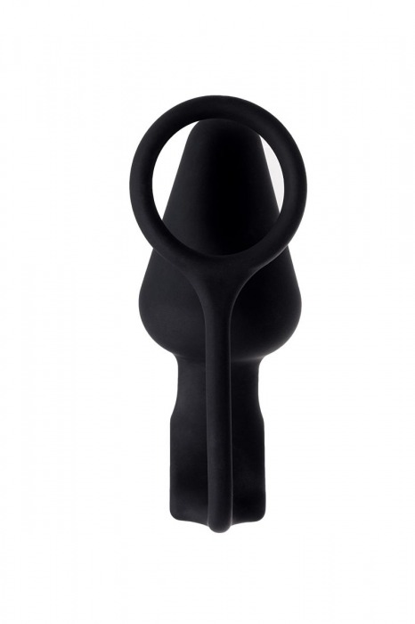 Чёрное эрекционное кольцо с анальной вибропробкой - Erotist - в Санкт-Петербурге купить с доставкой