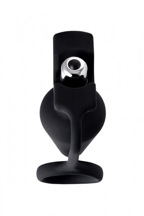 Чёрное эрекционное кольцо с анальной вибропробкой - Erotist - в Санкт-Петербурге купить с доставкой