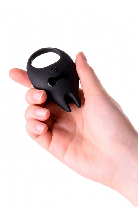 Чёрное эрекционное виброкольцо Erotist из силикона - Erotist Adult Toys - в Санкт-Петербурге купить с доставкой