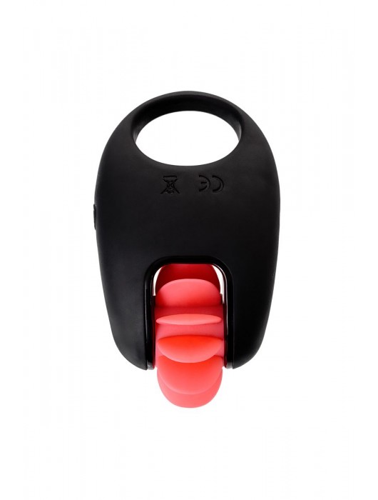 Чёрно-красное эрекционное виброкольцо Erotist - Erotist Adult Toys - в Санкт-Петербурге купить с доставкой