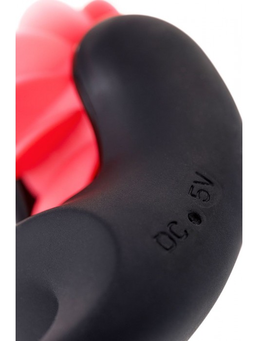 Чёрно-красное эрекционное виброкольцо Erotist - Erotist Adult Toys - в Санкт-Петербурге купить с доставкой