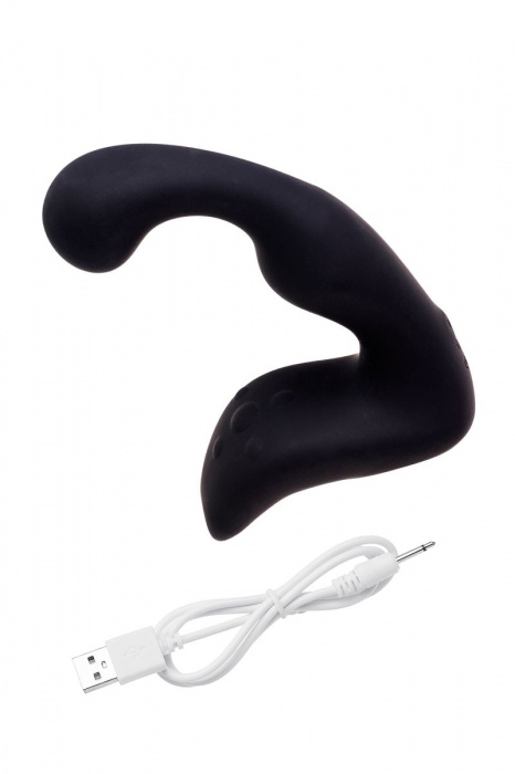 Чёрный изогнутый вибростимулятор простаты Erotist - Erotist Adult Toys - в Санкт-Петербурге купить с доставкой