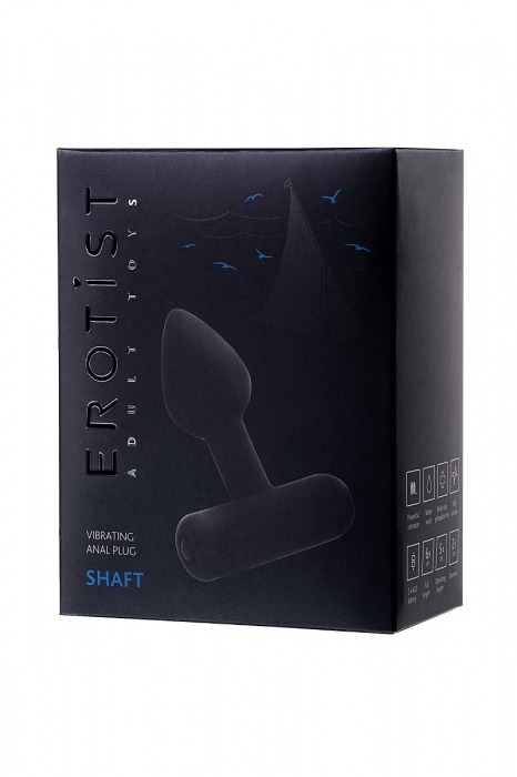Чёрная анальная мини-вибровтулка Erotist Shaft - 7 см. - Erotist