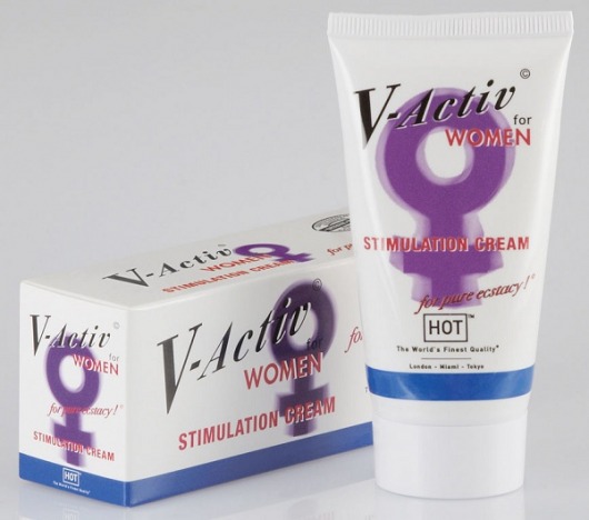 Стимулирующий крем для женщин V-activ - 50 мл. - HOT - купить с доставкой в Санкт-Петербурге