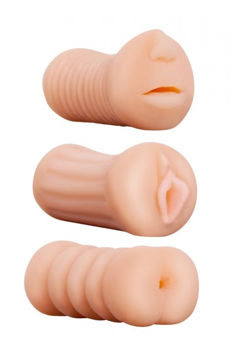 Набор из 3 мастурбаторов LIFELIKE STROKER SET - Dream Toys - в Санкт-Петербурге купить с доставкой