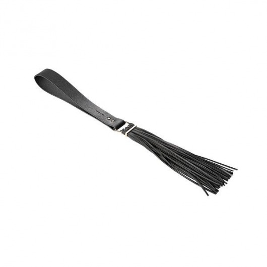 Чёрный флоггер-кисточка TASSEL FLOGGER - Bijoux Indiscrets - купить с доставкой в Санкт-Петербурге