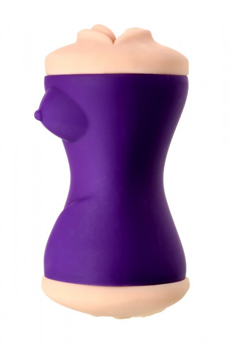 Двухсторонний мастурбатор JOS YARA в фиолетовой колбе - JOS - в Санкт-Петербурге купить с доставкой
