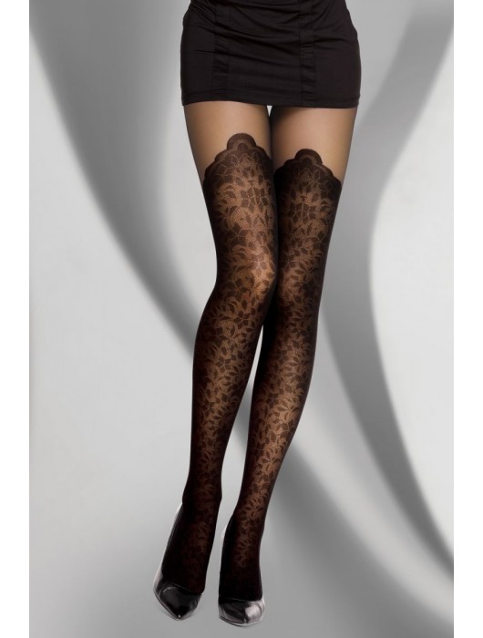 Колготки Pascaline с имитацией чулок в цветочек - Livia Corsetti купить с доставкой