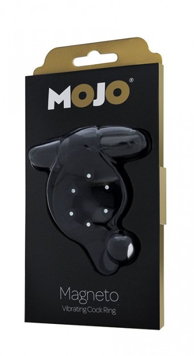 Чёрное эрекционное кольцо с магнитами MOJO MAGNETO - Seven Creations - в Санкт-Петербурге купить с доставкой