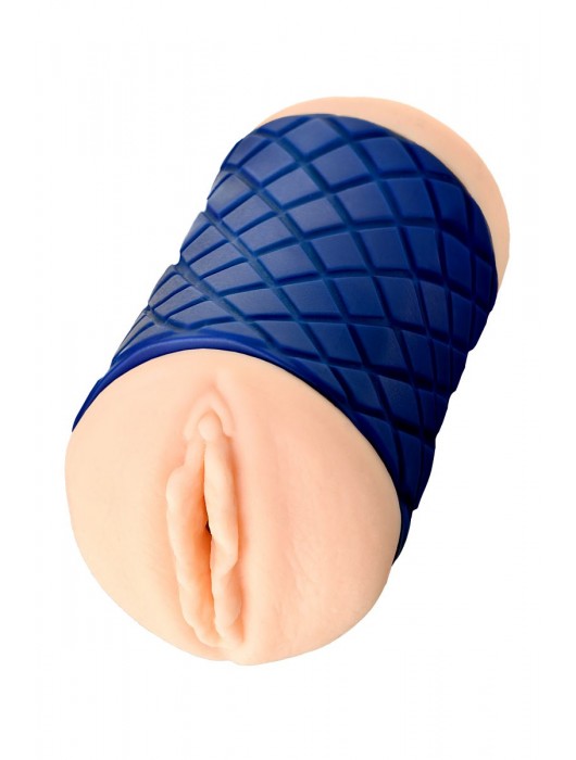 Двухсторонний мастурбатор JOS  LULU в синем цилиндре - JOS - в Санкт-Петербурге купить с доставкой