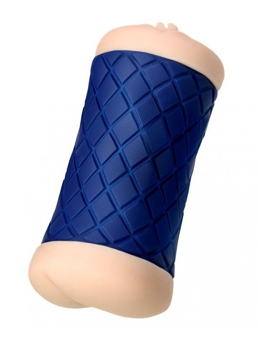 Двухсторонний мастурбатор JOS  LULU в синем цилиндре - JOS - в Санкт-Петербурге купить с доставкой