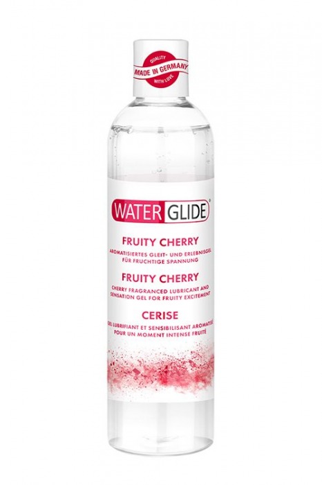 Лубрикант на водной основе с ароматом вишни FRUITY CHERRY - 300 мл. - Waterglide - купить с доставкой в Санкт-Петербурге