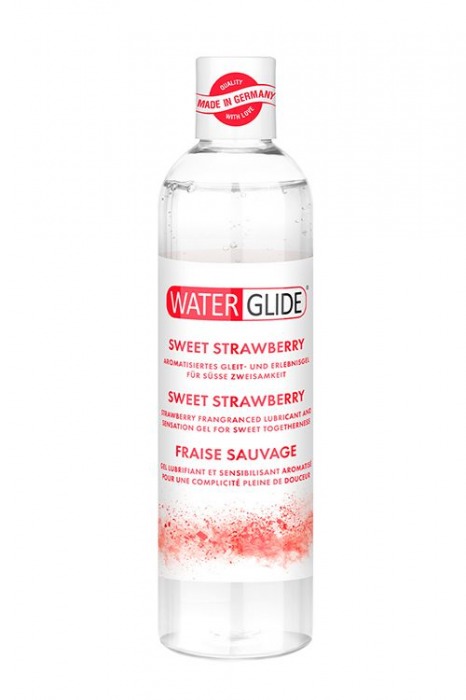 Лубрикант на водной основе с ароматом клубники SWEET STRAWBERRY - 300 мл. - Waterglide - купить с доставкой в Санкт-Петербурге