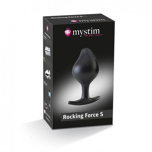 Анальная пробка Rocking Force S для электростимуляции - 9,5 см. - MyStim - купить с доставкой в Санкт-Петербурге