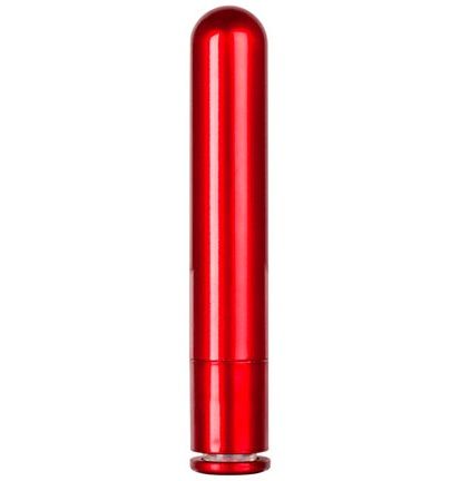 Красный гладкий вибратор METALLIX PETIT CORONA SMOOTH VIBRATOR - 11,5 см. - Dream Toys