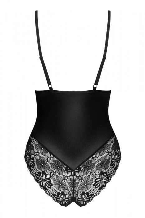 Элегантное боди из стрейч-атласного материала - Obsessive купить с доставкой