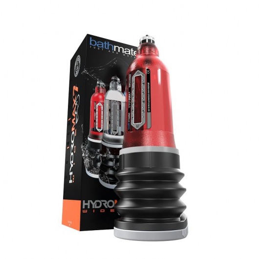 Красная гидропомпа HydroMAX7 Wide Boy - Bathmate - в Санкт-Петербурге купить с доставкой