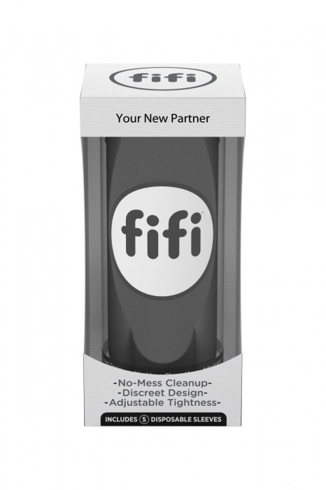 Чёрный нереалистичный мастурбатор FIFI MALE - Fifi - в Санкт-Петербурге купить с доставкой