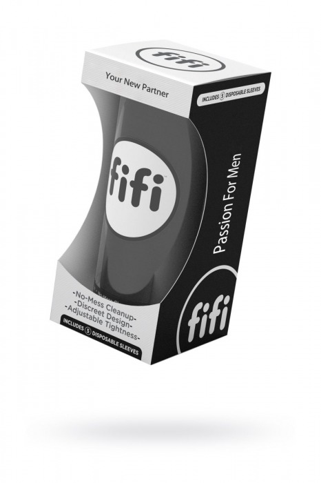 Чёрный нереалистичный мастурбатор FIFI MALE - Fifi - в Санкт-Петербурге купить с доставкой