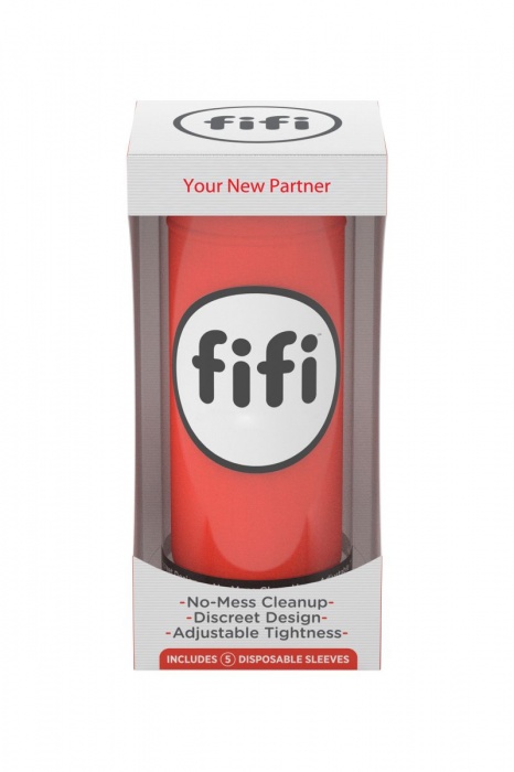 Красный нереалистичный мастурбатор FIFI MALE - Fifi - в Санкт-Петербурге купить с доставкой