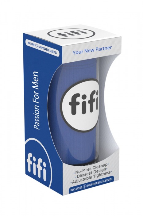 Синий нереалистичный мастурбатор FIFI MALE - Fifi - в Санкт-Петербурге купить с доставкой