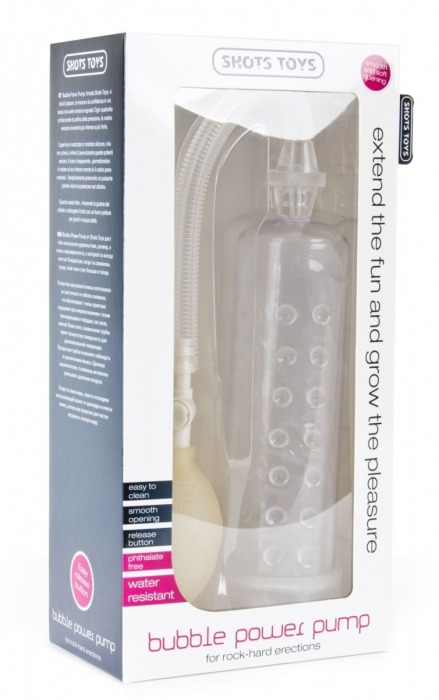 Прозрачная вакуумная помпа Bubble Power Pump - Shots Media BV - в Санкт-Петербурге купить с доставкой
