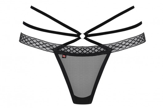 Соблазнительные трусики-стринги с дополнительными бретелями - Obsessive купить с доставкой