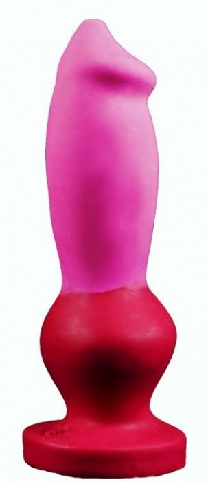 Розово-красный фаллоимитатор  Стаффорд medium  - 24 см. - Erasexa - купить с доставкой в Санкт-Петербурге