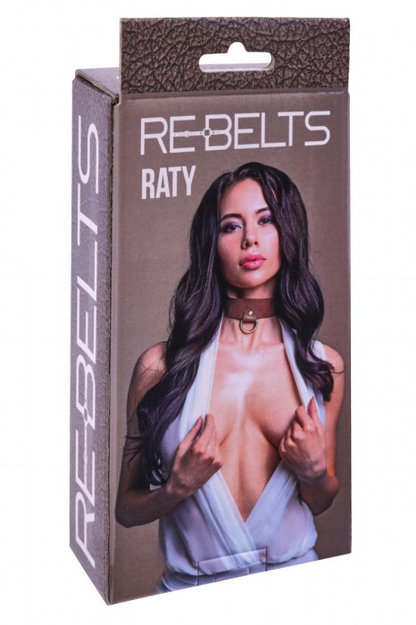 Ошейник Raty с маленьким колечком-креплением - Rebelts - купить с доставкой в Санкт-Петербурге