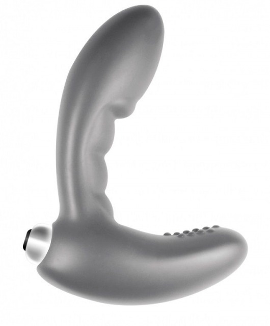 Серый стимулятор простаты с вибрацией Wonder Touch Grey - Lola Games - в Санкт-Петербурге купить с доставкой