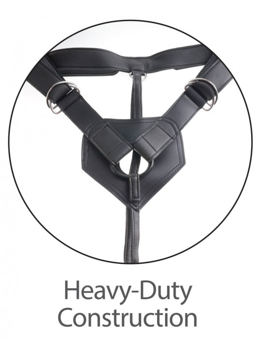 Кофейный страпон Strap-on Harness Cock - 15,2 см. - Pipedream - купить с доставкой в Санкт-Петербурге