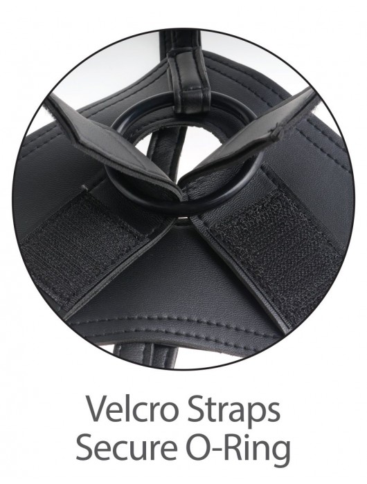 Кофейный страпон Strap-on Harness Cock - 15,2 см. - Pipedream - купить с доставкой в Санкт-Петербурге