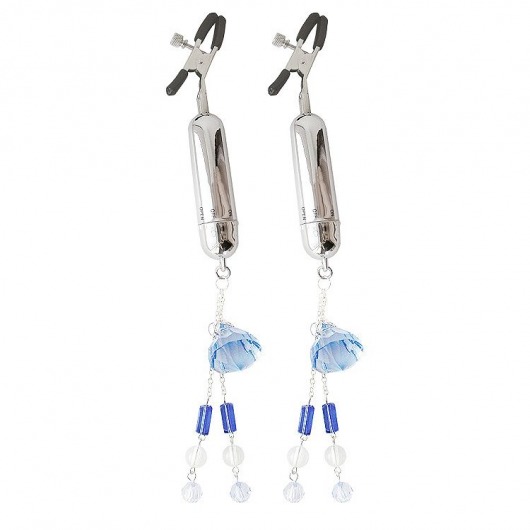 Зажимы на соски с вибрацией Sexy Friend - Bior toys - купить с доставкой в Санкт-Петербурге