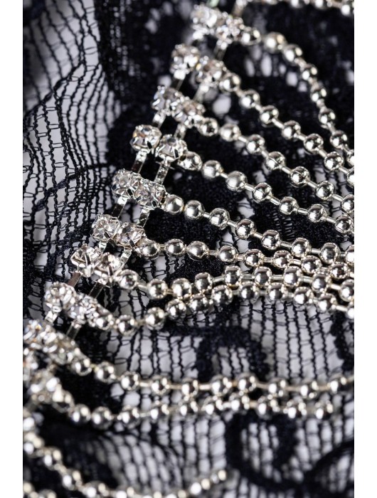 Трусики-стринги Candice с бахромой из стразов - Erolanta купить с доставкой